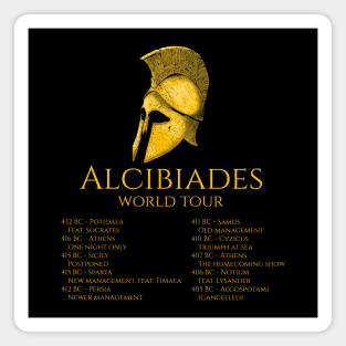 Alcibiades World Tour - Peloponnesian War - Classical Greek History Magnet